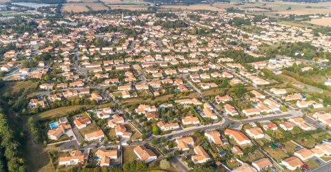 Photo aérienne de l'Herbergement en Vendée