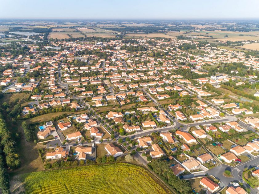 Photo aérienne de l'Herbergement en Vendée